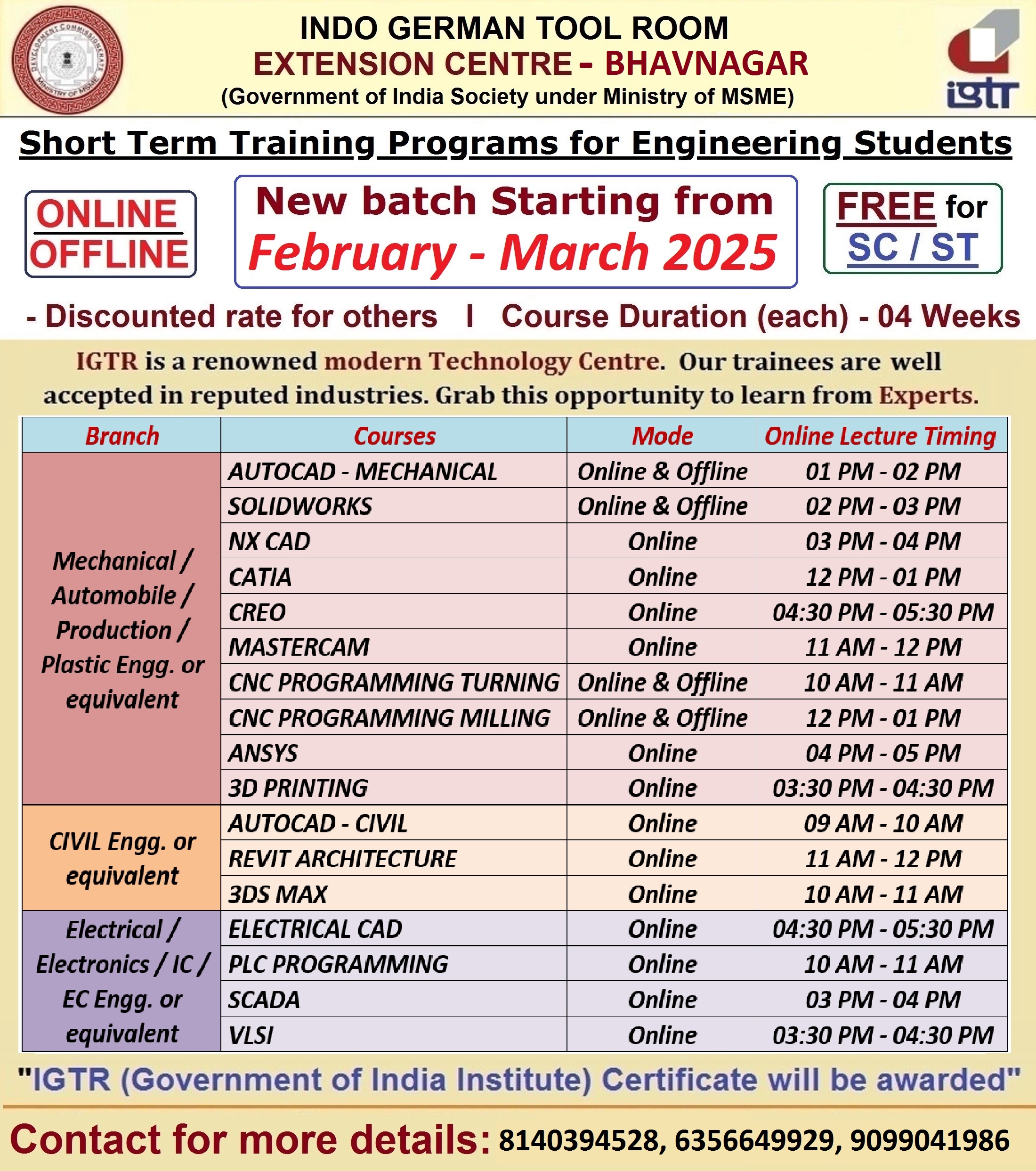 Short Term Course